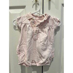 Ralph Lauren baby girls light pink bubble romper size 6 months